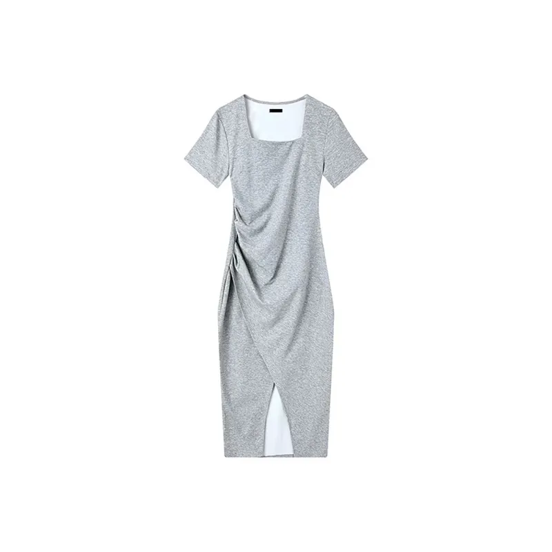 GUOZHEN Short Sleeved Dress Women's-4
