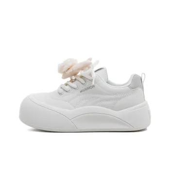 Warrior Lightweight, Wear resistant, And Non slip Low Top Casual Shoes Women's White Gray