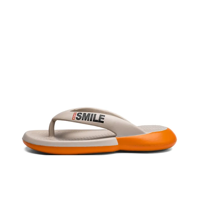 NANJIREN Quiet Odor Resistant Abrasion Resistant Slip Resistant Quick Dry Antibacterial Flip Flops Men's-5