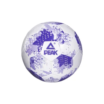 PEAK Size 5 Ball Soccer PVC Machine Stitched Soccer Ball Unisex White Purple