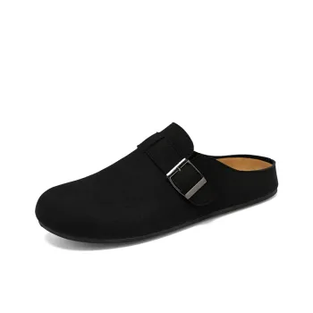 TELENT Slip Resistant Abrasion Resistant Closed Toe Slippers Men's