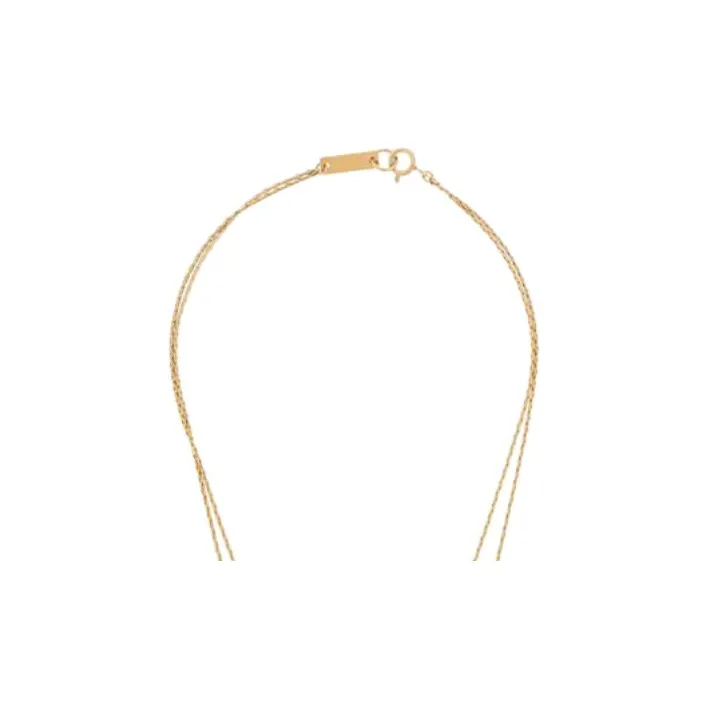 ISABEL MARANT Brass, Stones, Fabric Necklaces Women's Gold-2