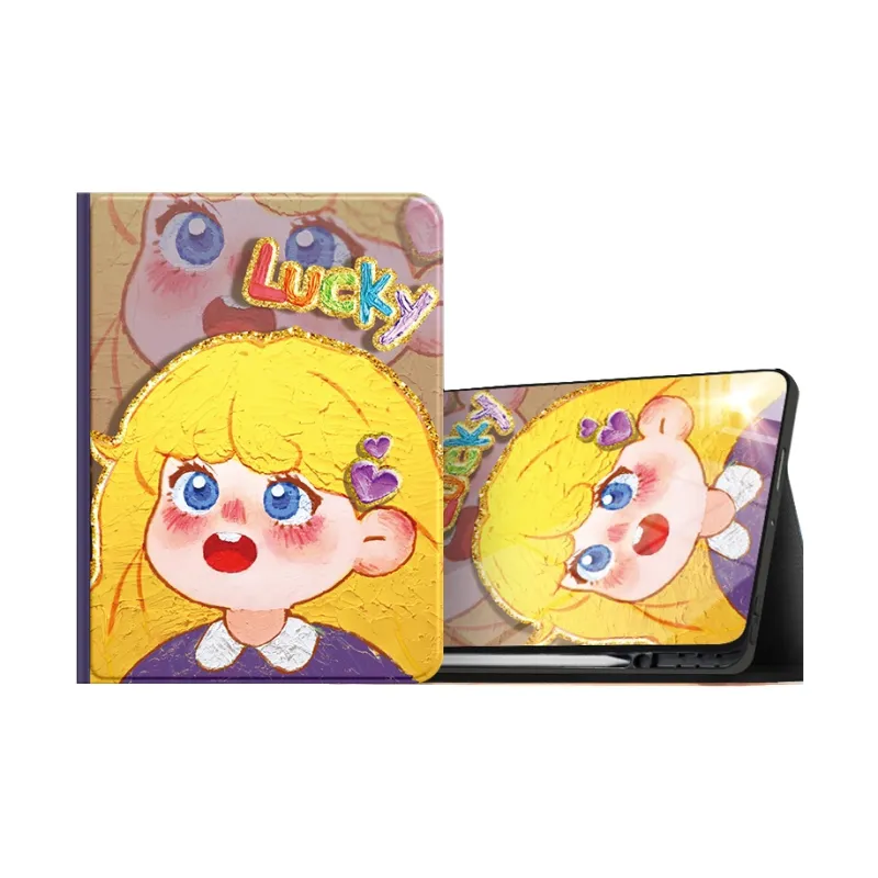 I Create My Art Stars Girl Compatibility IPad Air5/6/7 Tablet Protective Cases-12
