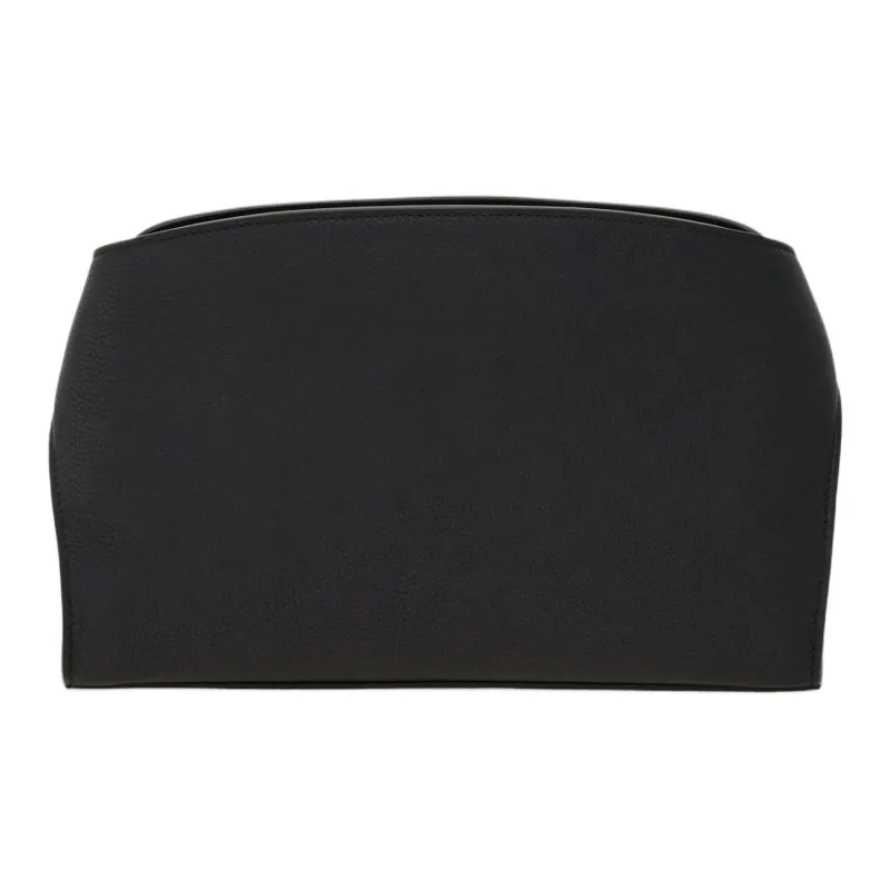 FERRAGAMO Hug Hammered Texture Calfskin Messenger Bag, Crossbody Bag Men's Black-1