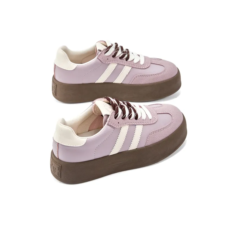 La Chapelle Low Top Skateboard Shoes Women's Purple-3
