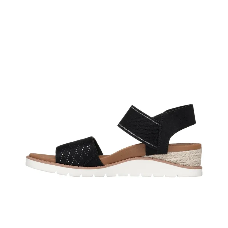 Skechers BOBS Arch Fit Beach Kiss One Strap Sandals Women's Black-2