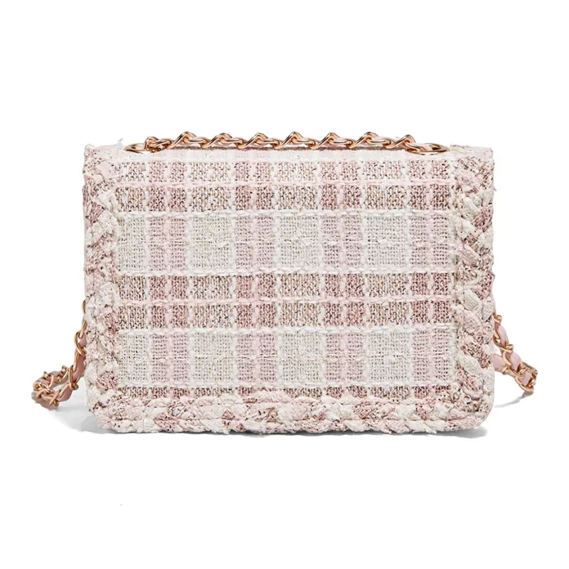 FOXER Fabric Shoulder Bag Women's Pink-2