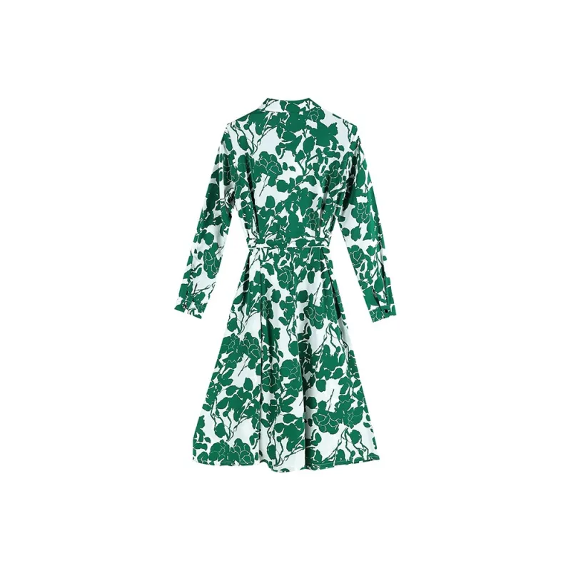 Mu Qingqing Long Sleeved Dress Women's-2
