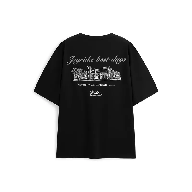 PEACEBIRD MEN T Shirts Men Black 1-1