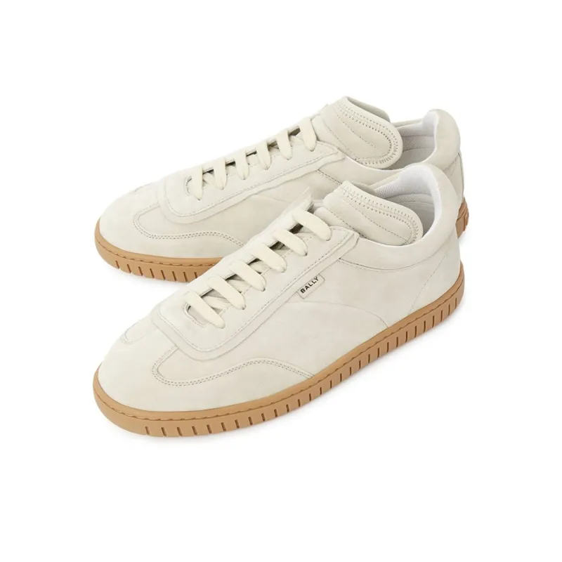 BALLY Low Top Skateboard Shoes Men's Ivory-2
