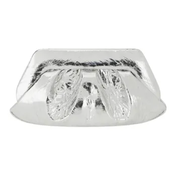 THEMOIRE Polyester Handbag Clutch Women's Silver