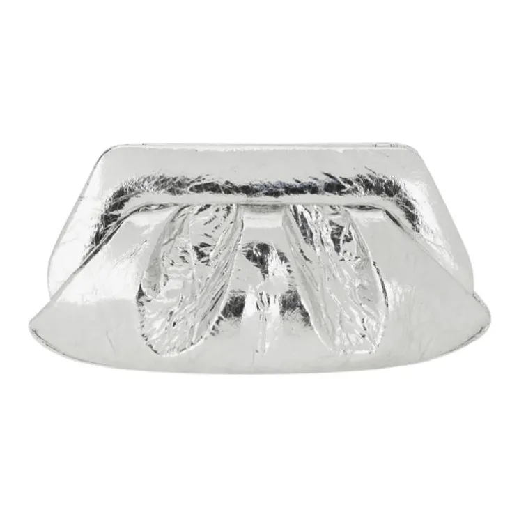 THEMOIRE Polyester Handbag Clutch Women's Silver-0