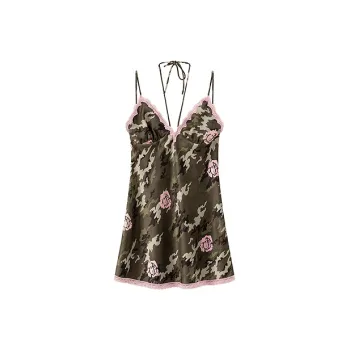 CHUU Slip Dresses Women's Green Camouflage