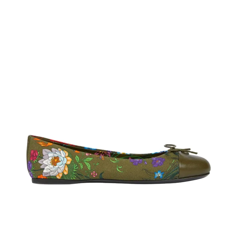 GUCCI Casual Single Shoes Women's Dark Green-1