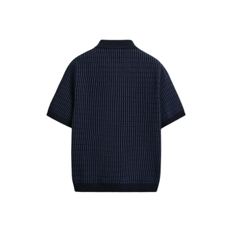 ZARA Polo Shirts Men Sea Blue-1