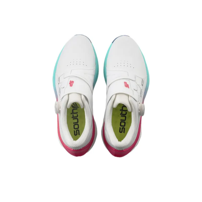 SOUTHPORT Anti-Slip And Wear-Resistant Water-Resistant Low-Top Golf Shoes Unisex White-2