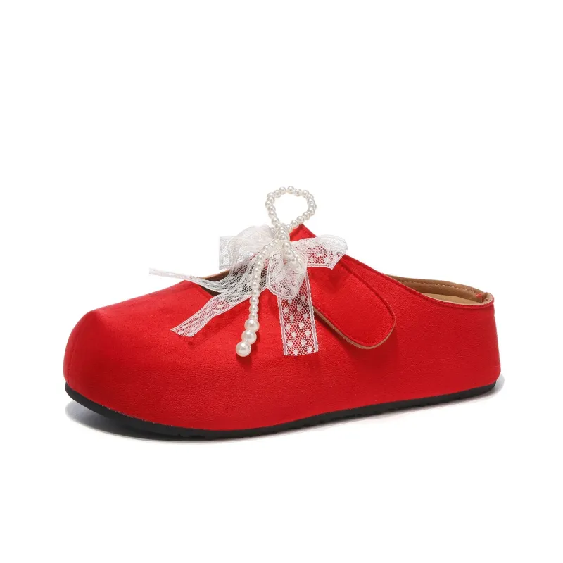 Medd Rubber Sole Slip Resistant Closed Toe Slippers Women's-12