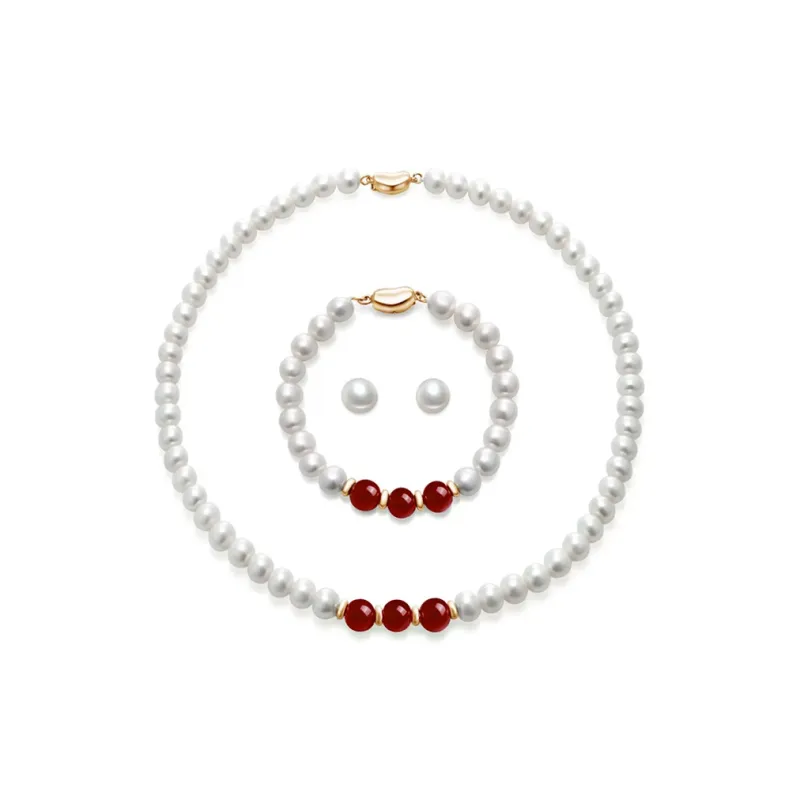 Taste The Color Pearl Necklaces Women's-10
