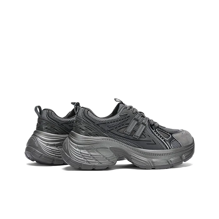 DAPHNE Low Top Chunky Sneakers Women's Gunmetal Gray-7