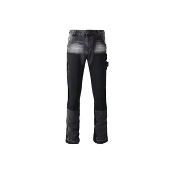 RASHOMONG Jeans Unisex Black Gray Color
