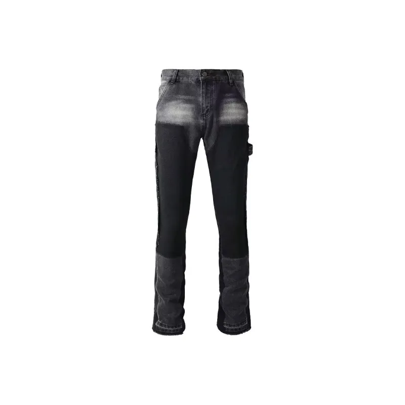 RASHOMONG Jeans Unisex Black Gray Color-0