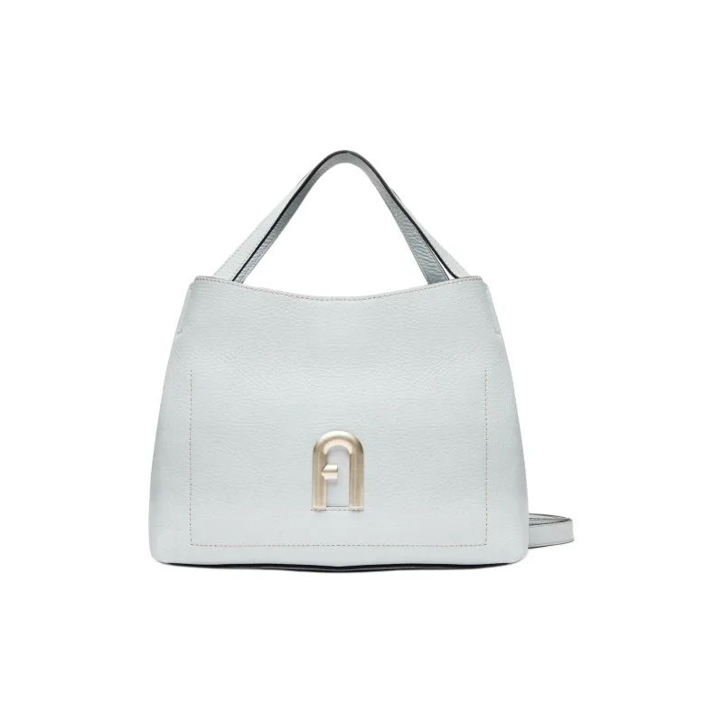Furla Primula Genuine Leather Shoulder Bag, Crossbody Bag, Handbag Trumpets Women's Blue-0