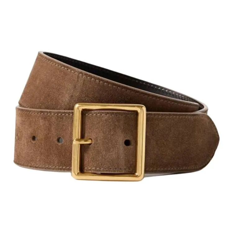 NILI LOTAN Copper, Calfskin Leather Belts Unisex Brown -1