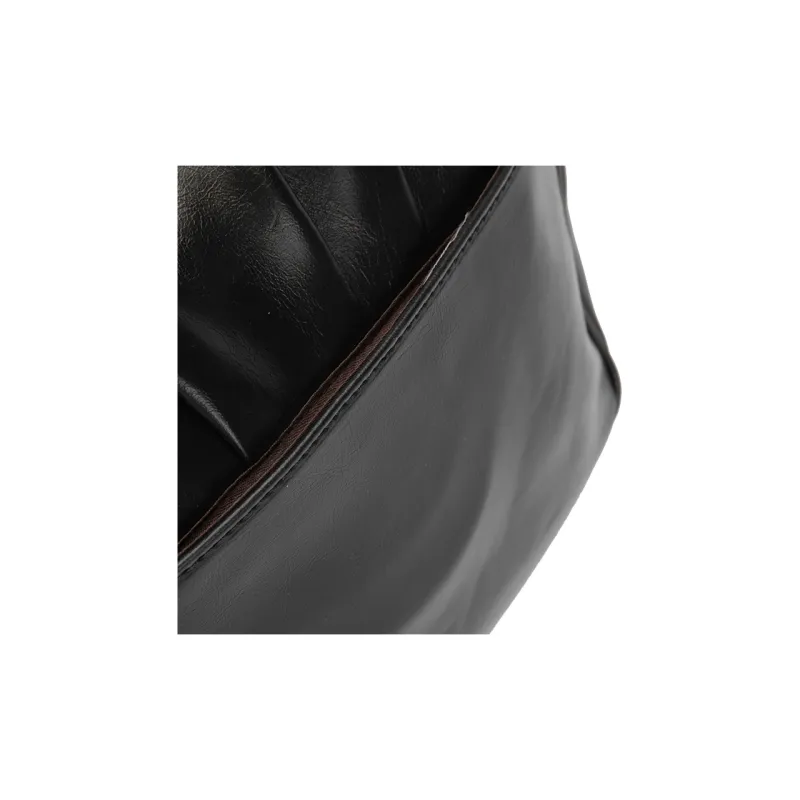 Mulinsen PVC Shoulder Bag Women's Black/White-3
