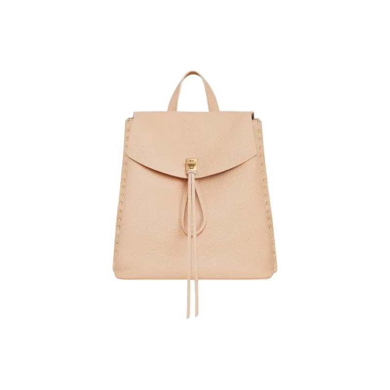 REBECCA MINKOFF Leather Backpack Women's Nude-0