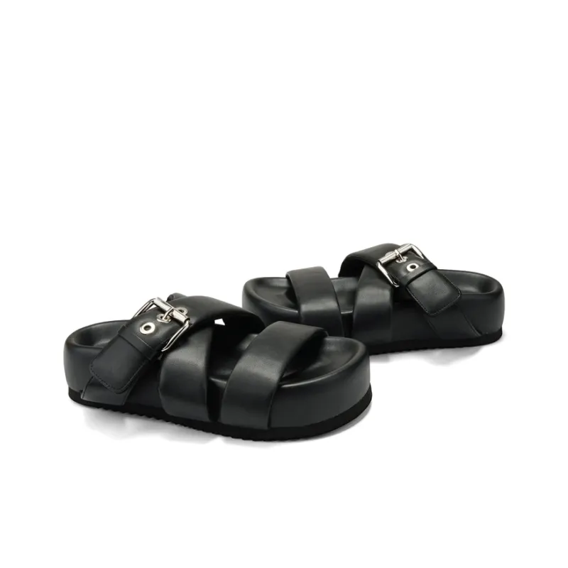 SGIRL TWTW PU Polyurethane Slip Resistant Abrasion Resistant Slide Slippers Women's Night Sky-3