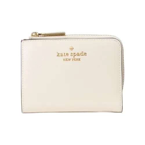 Kate Spade Leather Wallet Trumpets Women's Cake Color