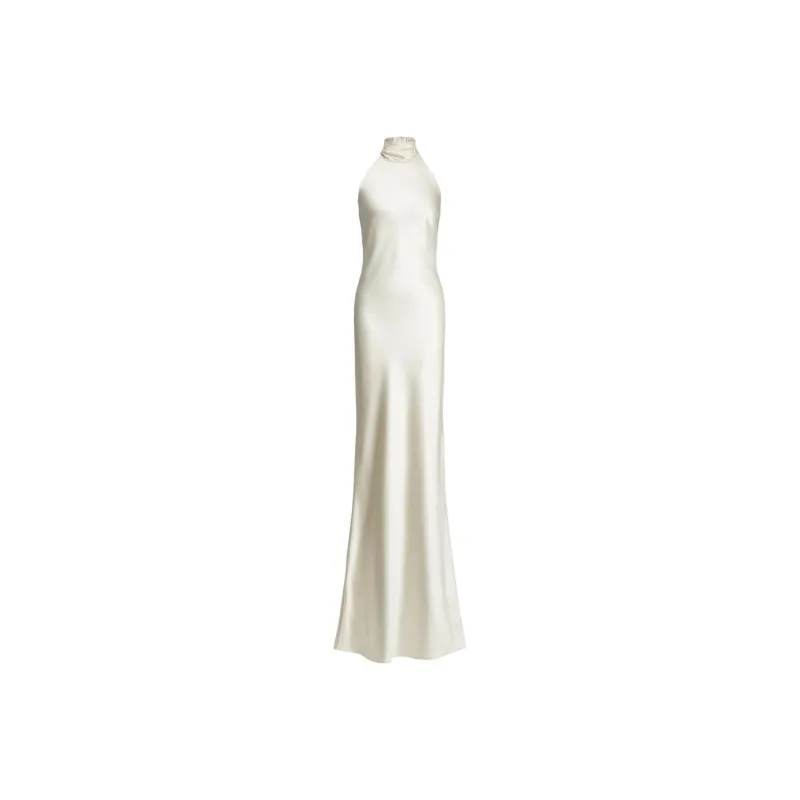 Ralph Lauren Collection SS25 Sleeveless Dress Women's White-0