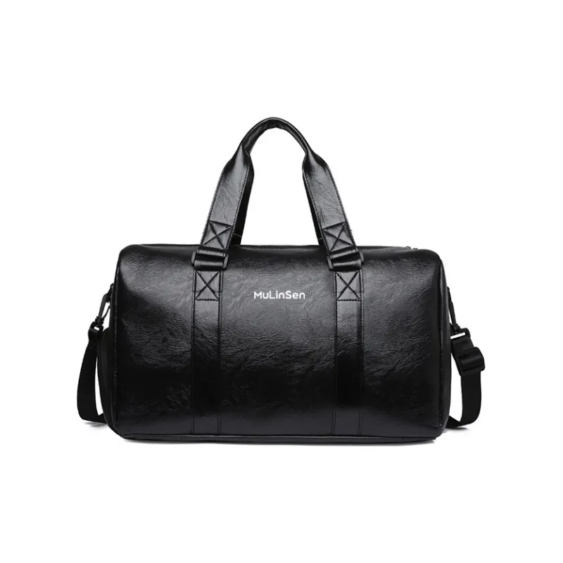 Mulinsen PU Travel Bag Men's Black/Brown-0
