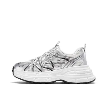 DAPHNE Low Top Chunky Sneakers Women's Silver