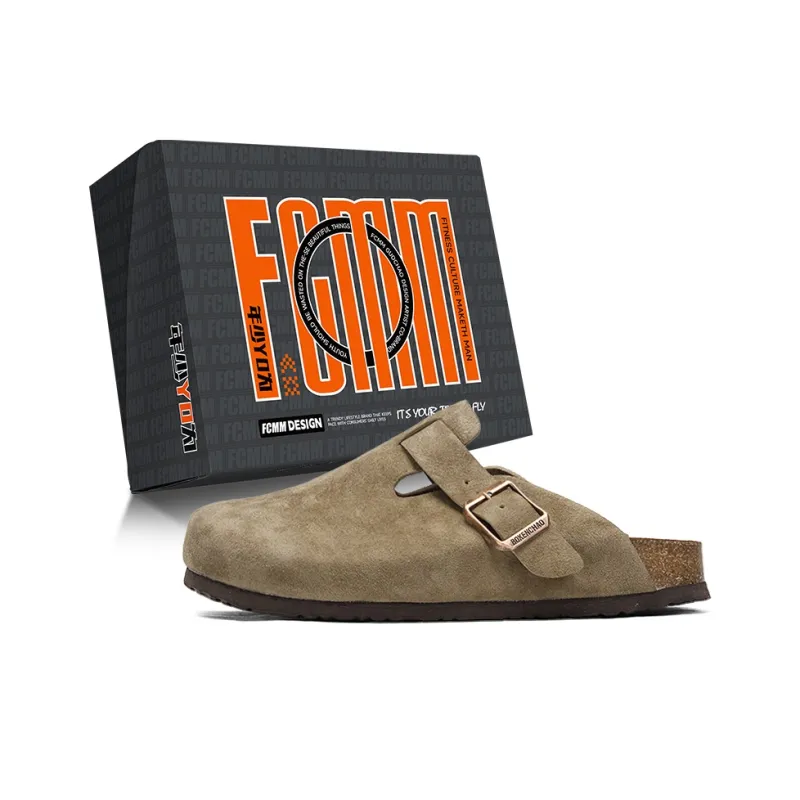 FCMM Stitching Closed Toe Slippers Unisex Box Included-20