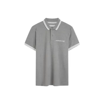 CALVIN KLEIN Polo Shirt Men's Summer Cloud Gray