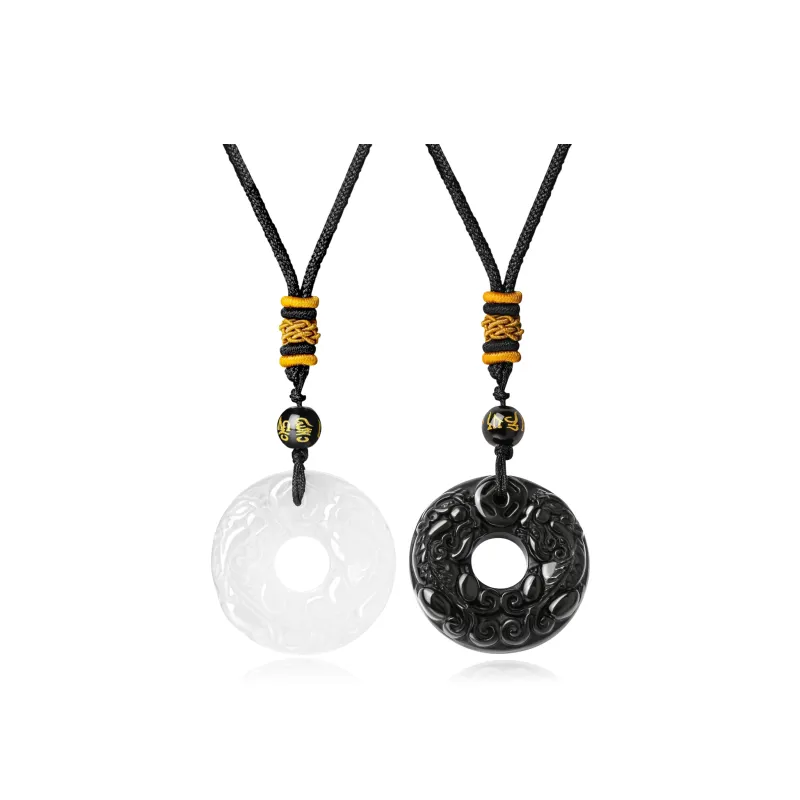 MOLADY Obsidian Necklaces Unisex-0