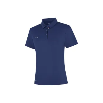 LiNing Polo Shirt Women's Dark Bowl Blue