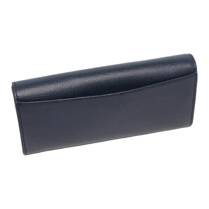 Furla Leather Wallet Women's Marine Blue & Beige-2