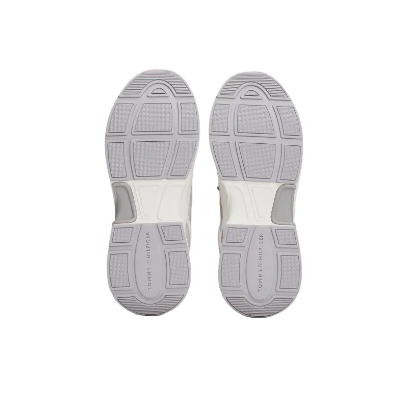 Tommy Hilfiger TH Monogram Low Top Casual Shoes Women's White Gray-5