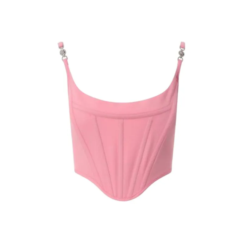 VERSACE Medusa Bustier Crop Top-0