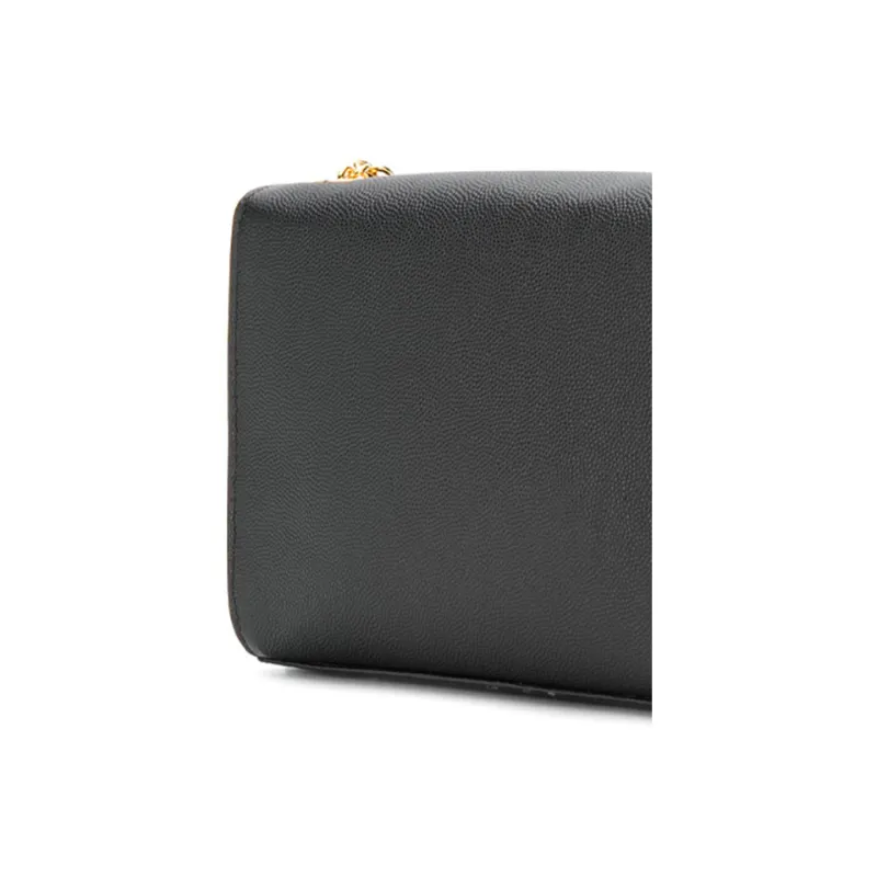 Furla Viva Leather Small Square Bag, Crossbody Bag Mini Women's Black-3
