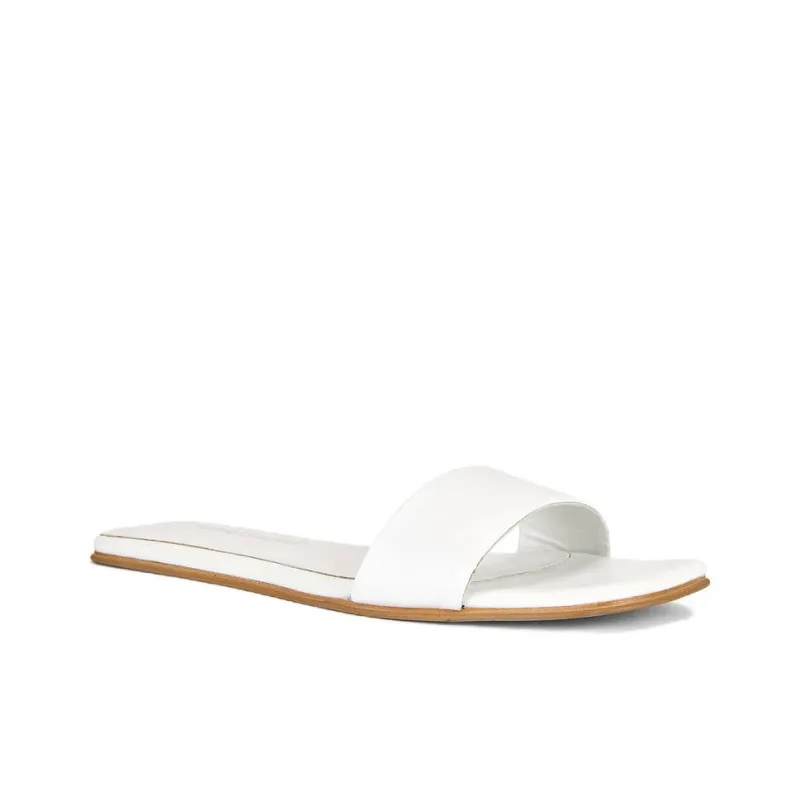 Jeffrey Campbell Abrasion Resistant Slide Slippers Women's White-2