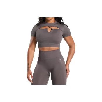 GYMSHARK Adapt Monogram Workout Clothing Women's Gray