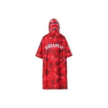 AQUAPLAY Quick Dry Robe Unisex Falu Red