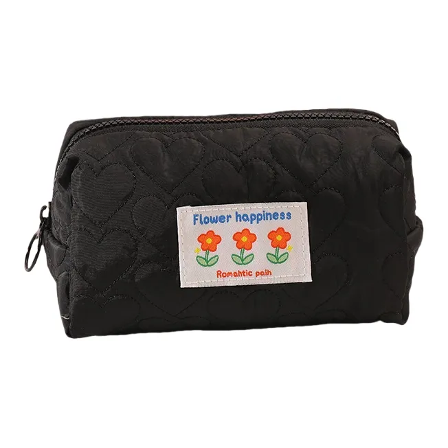 QEEDNS Cute Refreshing Heart Makeup Bags Large Capacity Portable-2