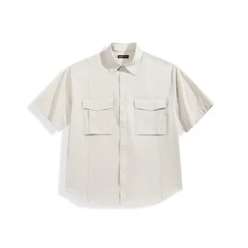 PEACEBIRD MEN Shirts Men Mist White 1