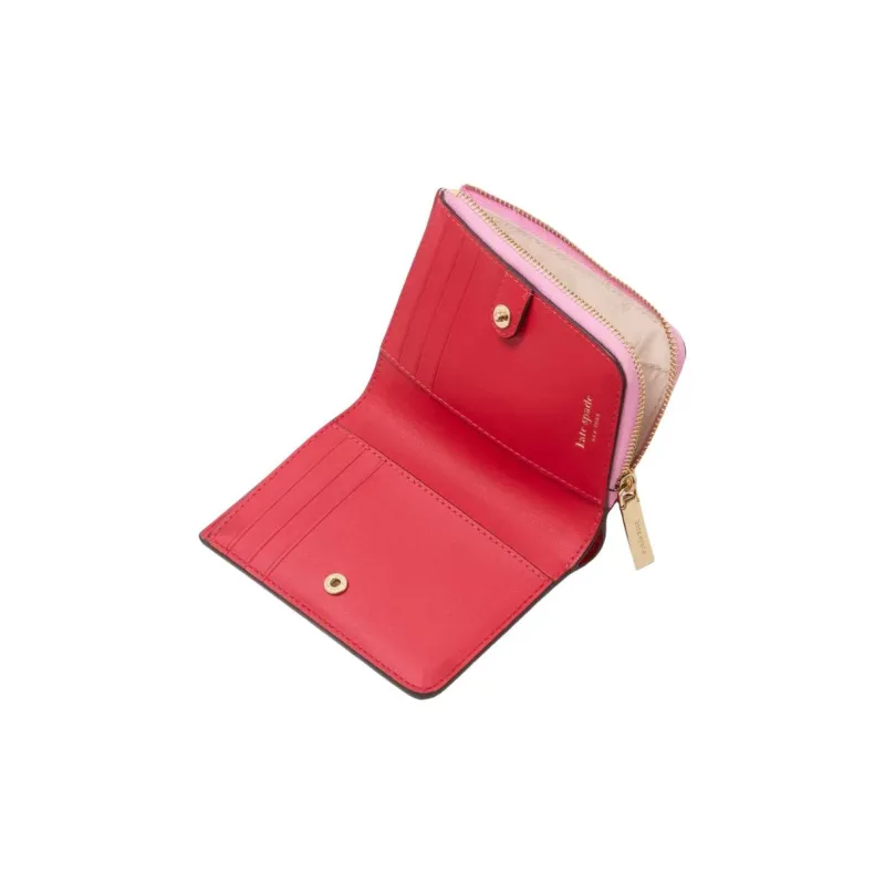Kate Spade Leather Wallet Trumpets Women's Wave Pink-5