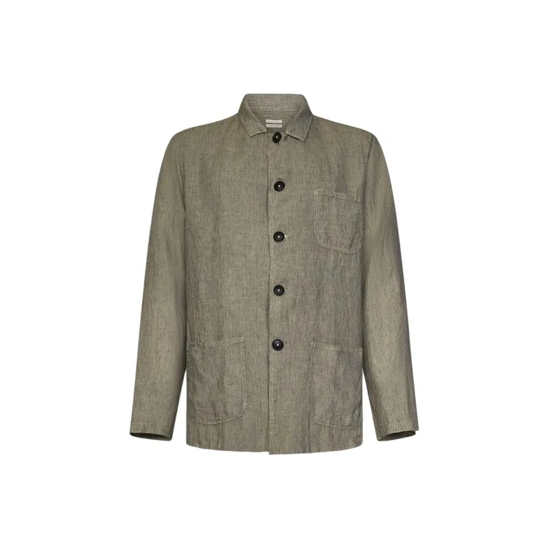 MASSIMO ALBA Jackets & Coats Men's Mud Brown Green-0