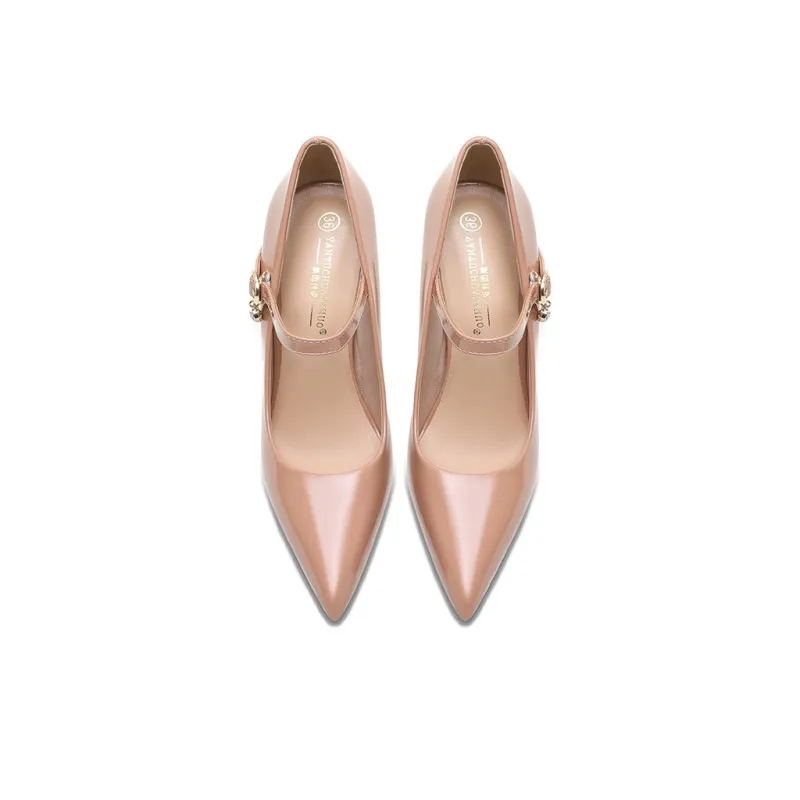 Lan Miao Slim Heel High Heels 12CM Women's-6